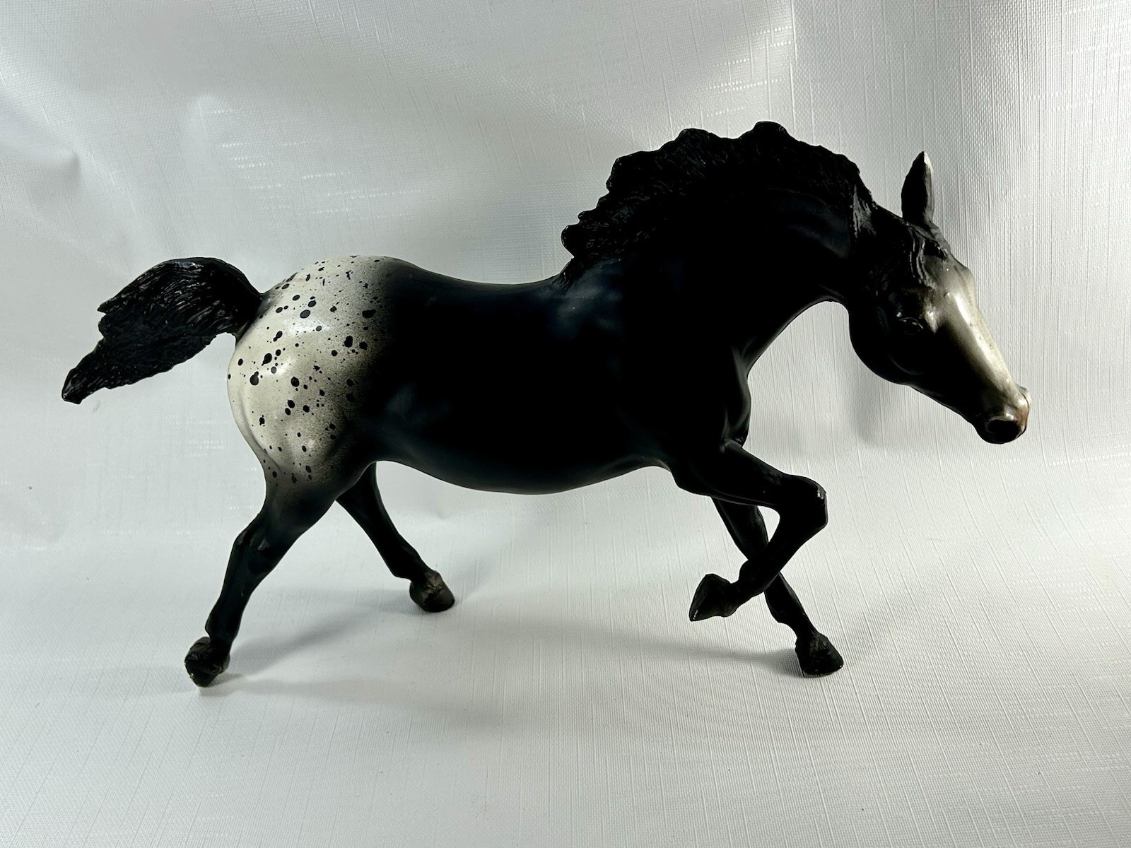 Vintage Breyer Horse Running Stallion #127 Black Blanket Appaloosa Made In USA
