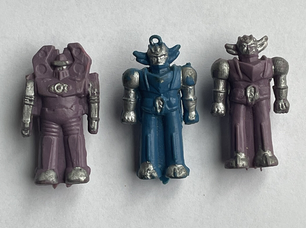 Vintage Shogun Warriors Pencil Toppers Loose 1.5” Figures Lot of 3 No Duplicates