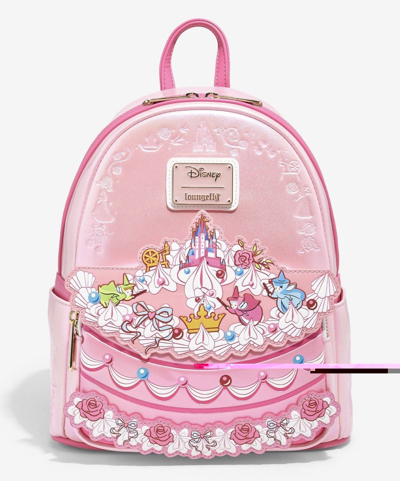 Loungefly, Disney Sleeping Beauty, Aurora Cake, Mini Backpack  Loungefly, Disney Sleeping Beauty, Aurora Cake, Mini Backpack 
