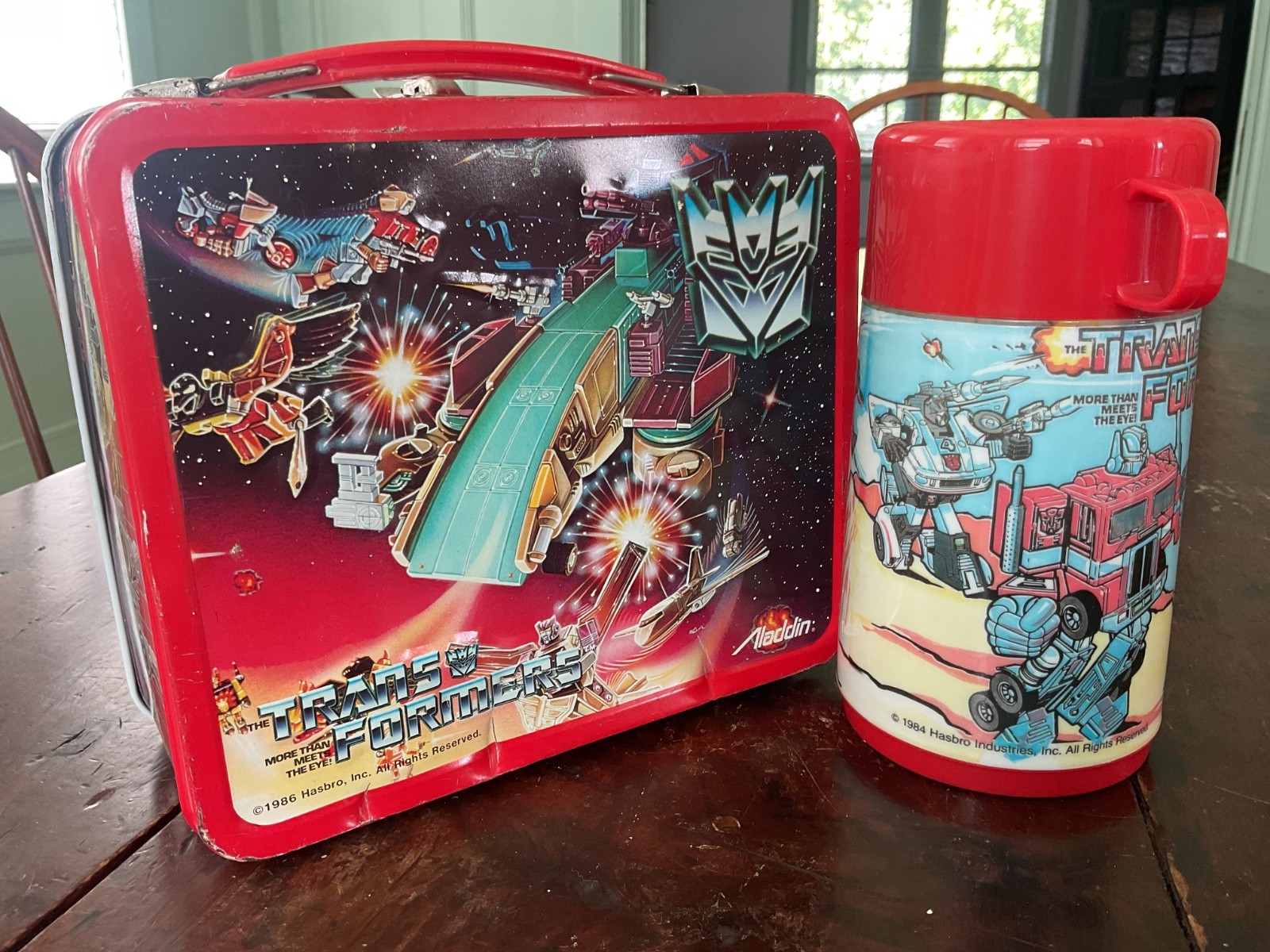 VINTAGE TRANSFORMERS LUNCHBOX AND THERMOS