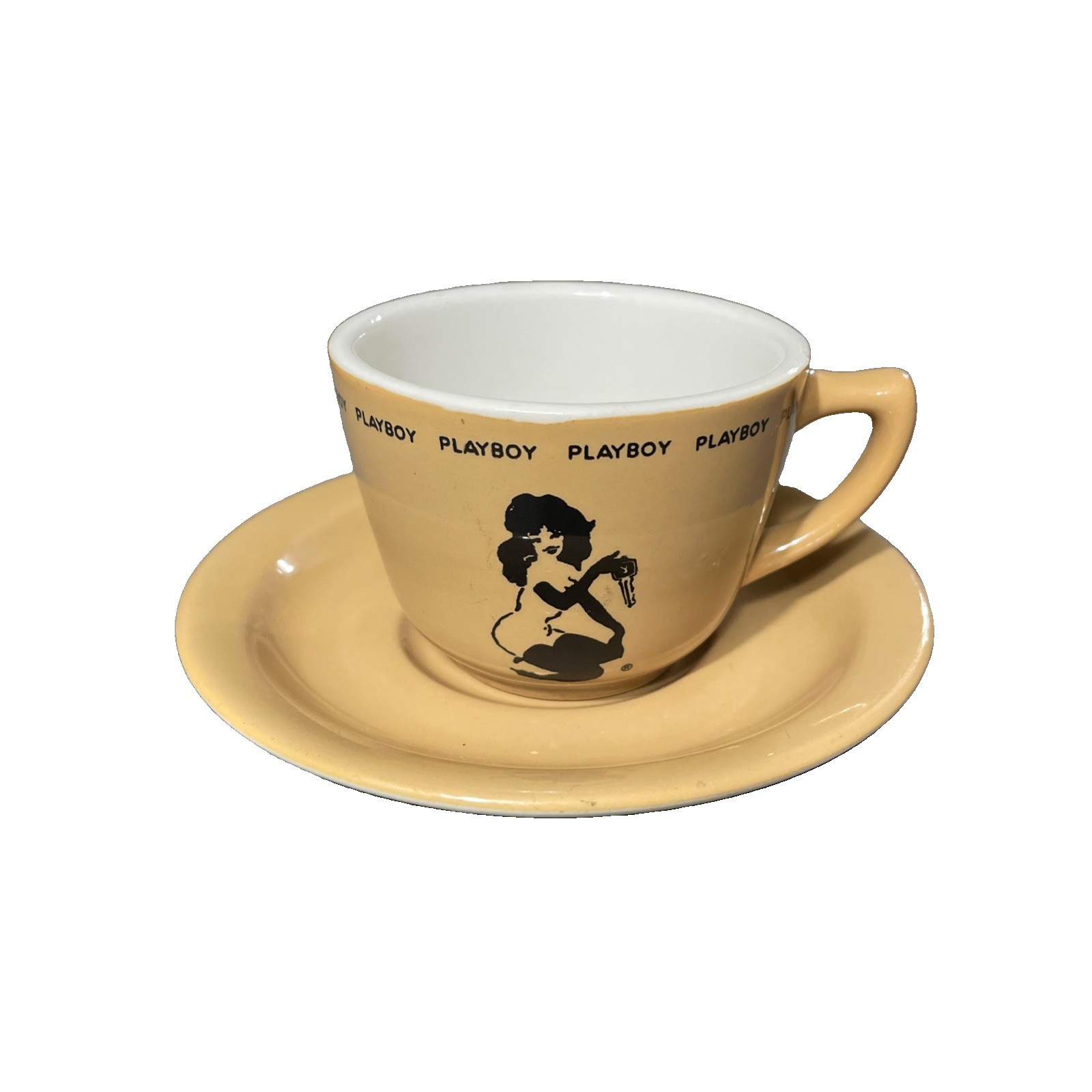 1960’s Playboy Club Cup & Saucer 2PC Set Sterling China East Liverpool, Ohio USA 1960’s Playboy Club Cup & Saucer 2PC Set Sterling China East Liverpool, Ohio USA