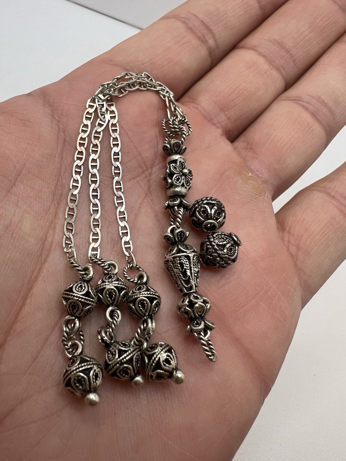 Vantage Antique Tassel silver 925 Rosary Bakelite mesbah شرابة فضة أنتيك ٩٢٥ Vantage Antique Tassel silver 925 Rosary Bakelite mesbah شرابة فضة أنتيك ٩٢٥