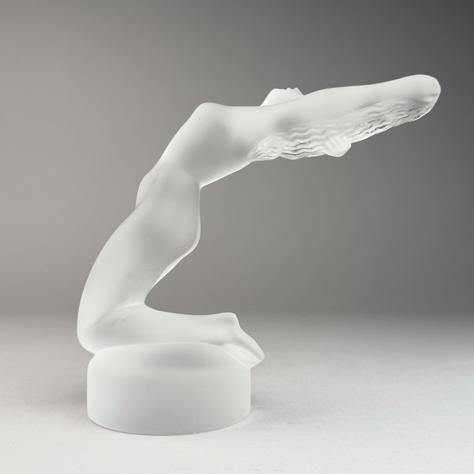 Vintage Lalique France Crystal Figurine Sculpture #11809 CHRYSIS NUDE WOMAN