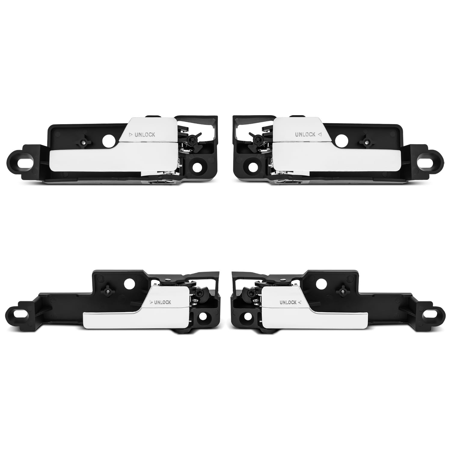 4pcs Front&Rear Left&Right Interior Door Handles Front & Rear-4Set 4pcs Front&Rear Left&Right Interior Door Handles Front & Rear-4Set