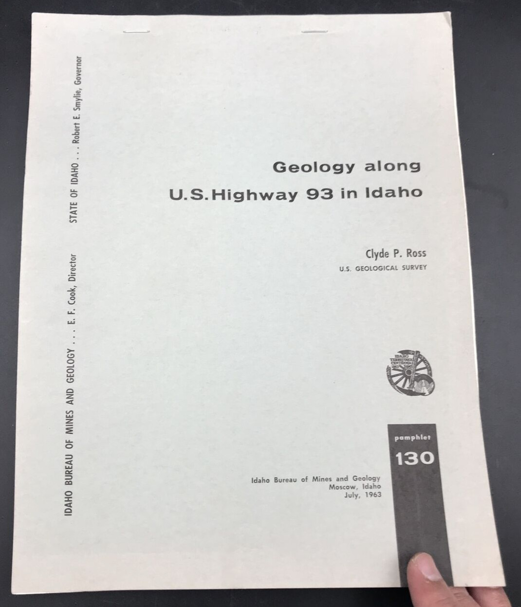 July 1963 USGS Geology Along US Highway 93 Idaho Mines w/ Multiple Maps