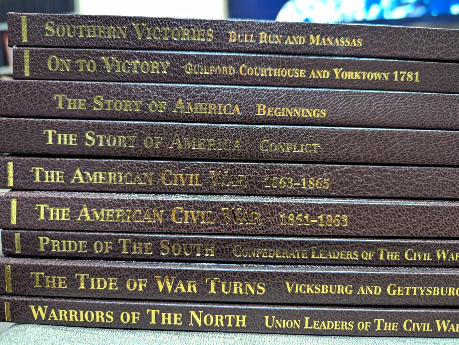 History Channel Club Civil War Hardcover Book Lot - 9 Volumes Militaria