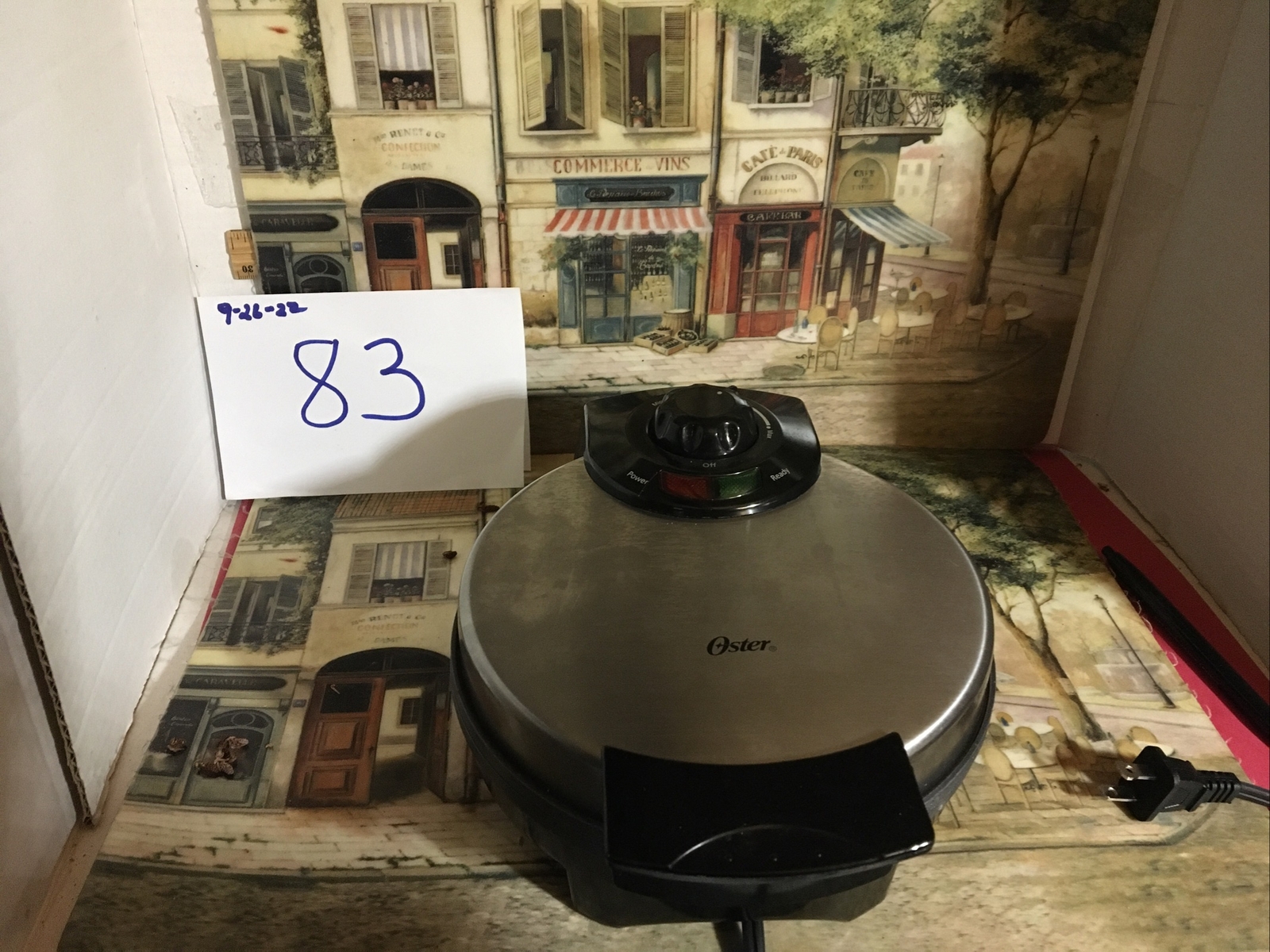 OSTER BELGIUM WAFFLE IRON, MODEL CKSTWF2000 USED 1x