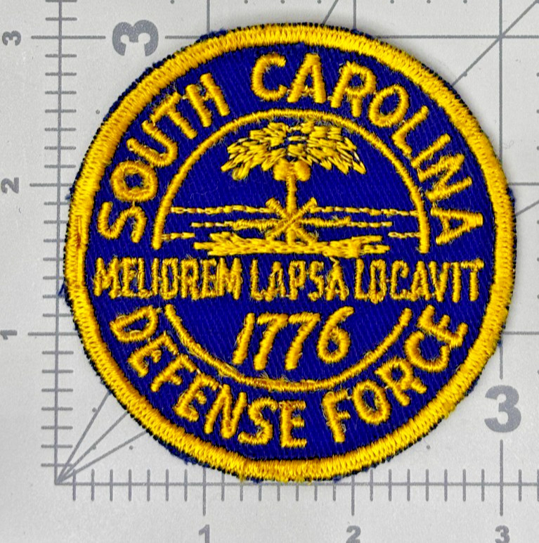 1941-1947 South Carolina Defense Force Twill Patch Inv# K2129 1941-1947 South Carolina Defense Force Twill Patch Inv# K2129