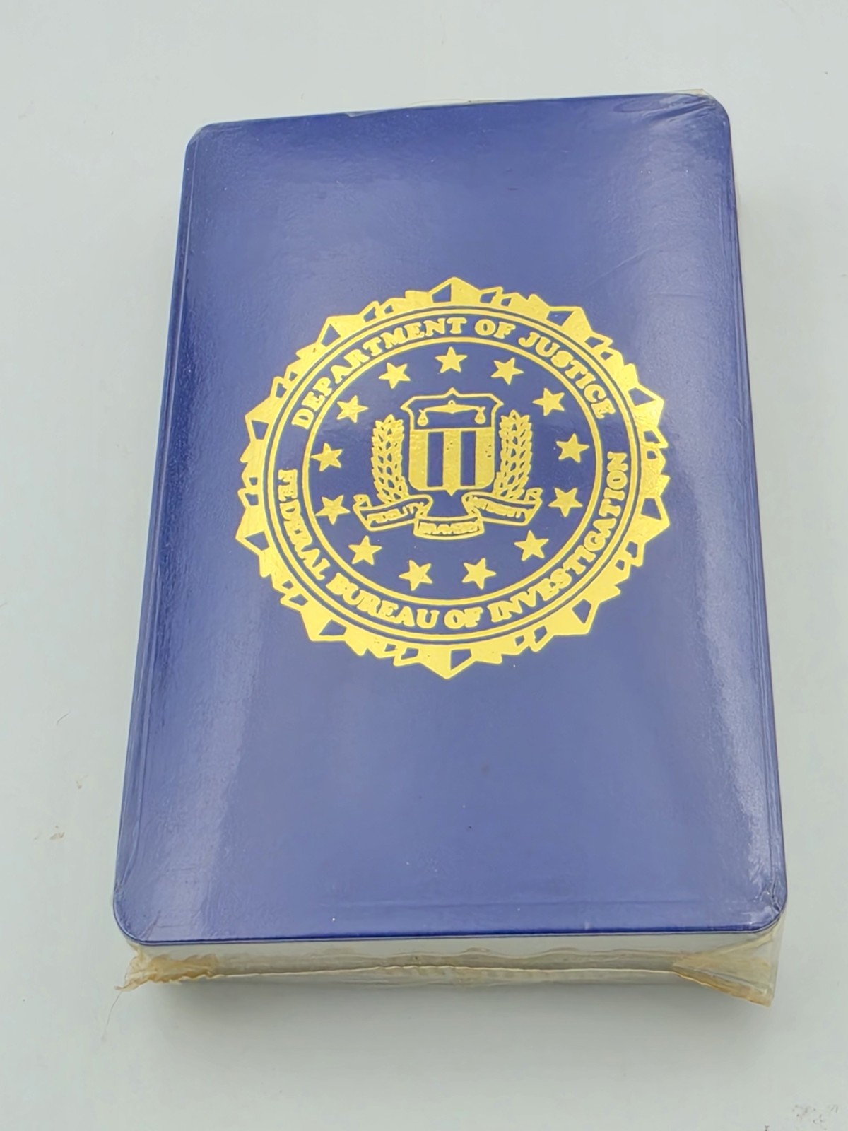 Vintage FBI Federal Bureau Investigation DOJ Seal Playing Cards Sealed Blue Deck