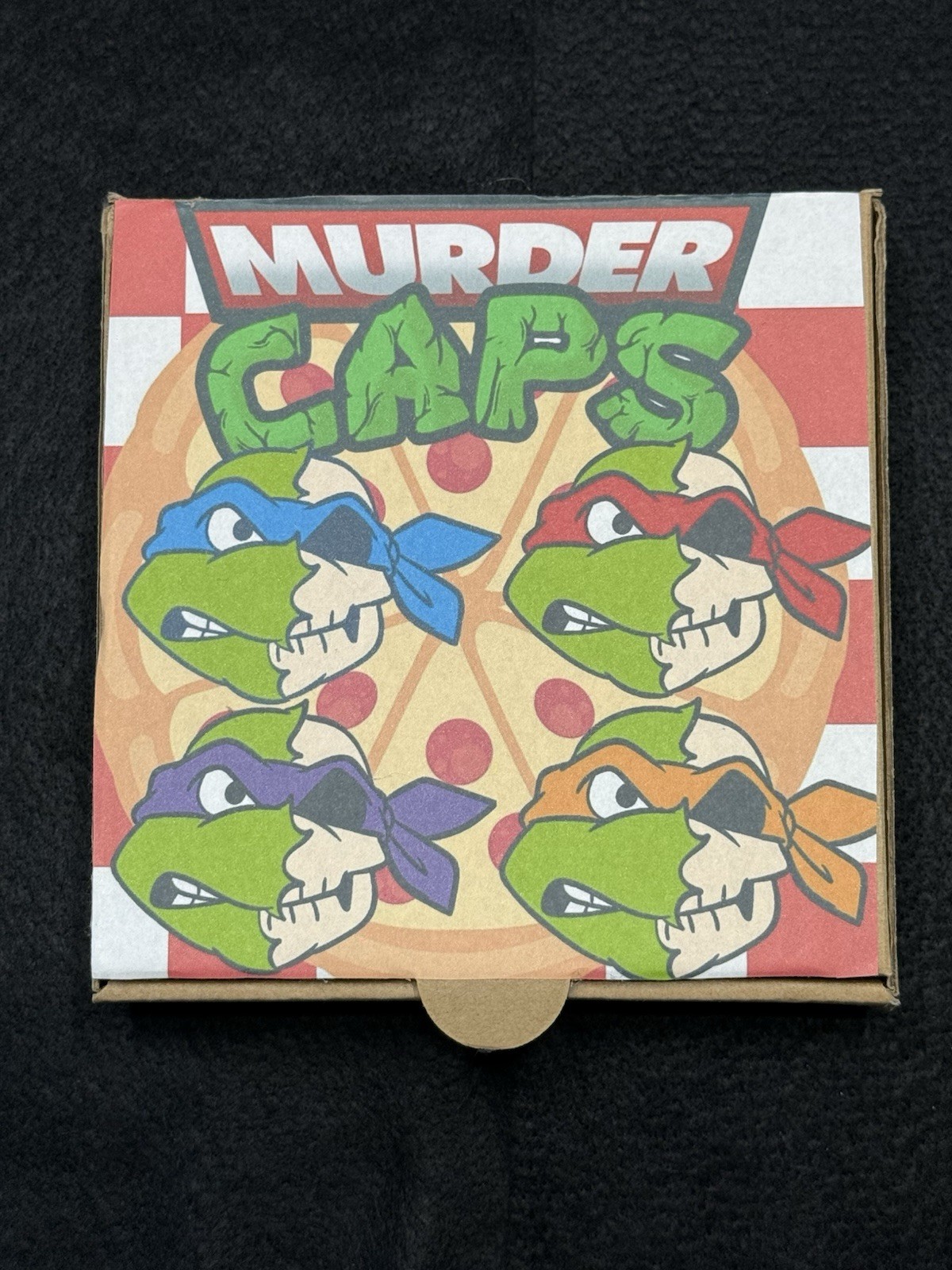 Murder Caps Zombie TMNT Teenage Mutant Ninja Turtles Hat Pin Set + Stickers Murder Caps Zombie TMNT Teenage Mutant Ninja Turtles Hat Pin Set + Stickers