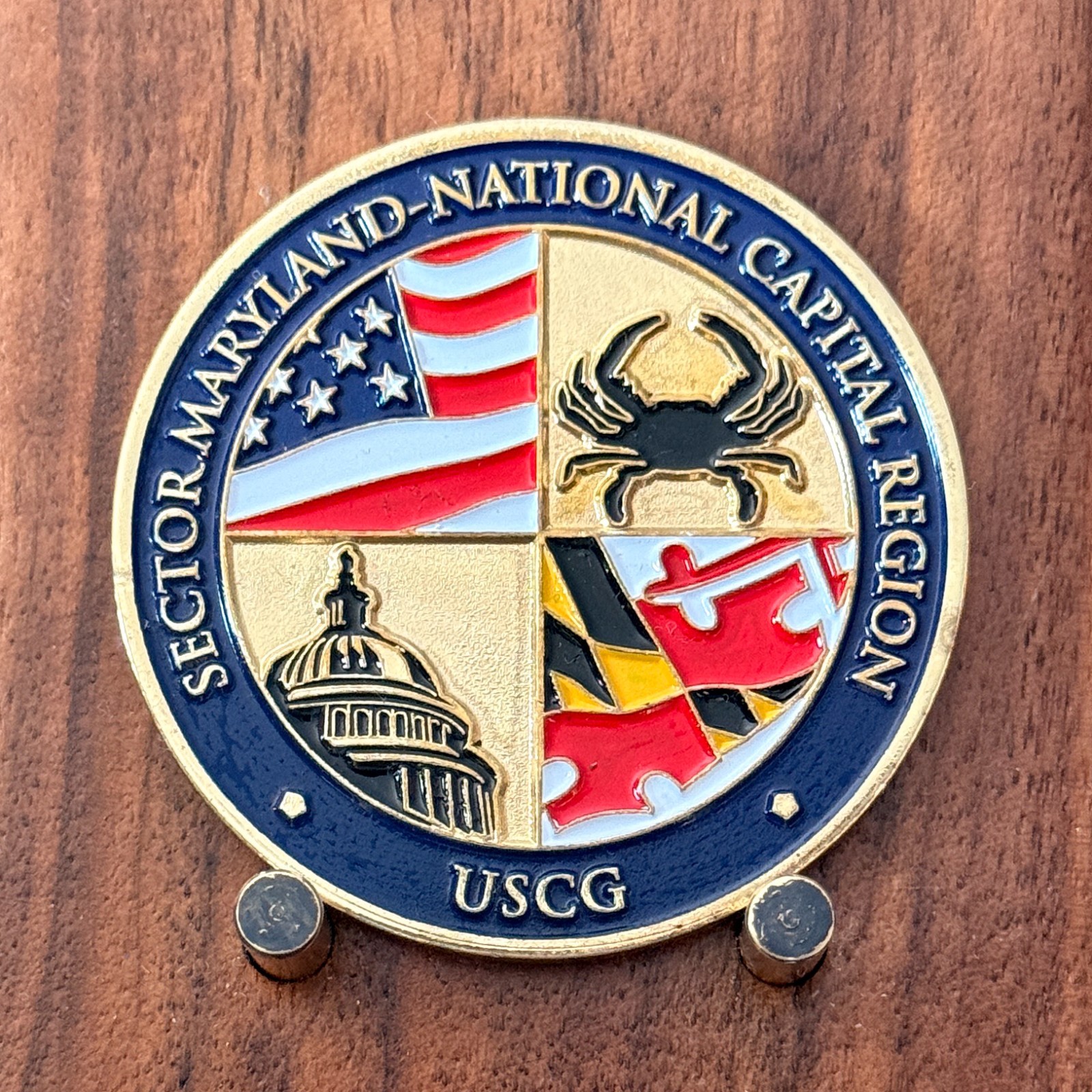 USCG Sector Maryland National Capital Region Challenge Coin W#25 USCG Sector Maryland National Capital Region Challenge Coin W#25