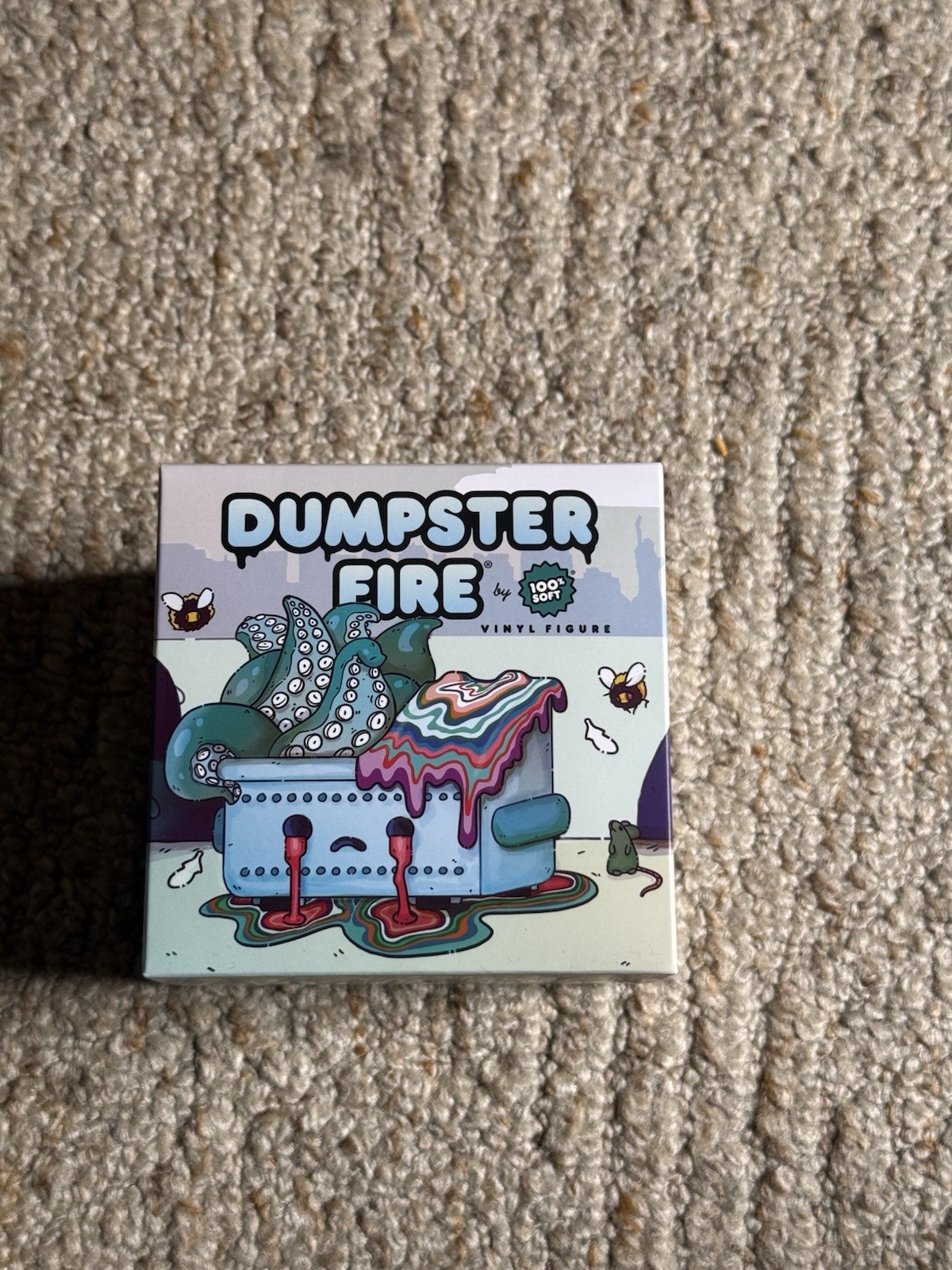 100% Soft Crybaby Cataclysm Edition Dumpster Fire Camilla d'Errico Vinyl Figure