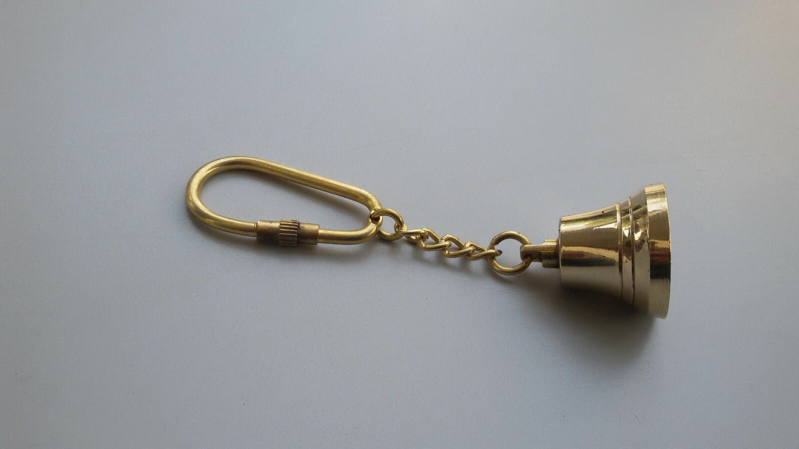 LOT OF 100 PCS MARINE BRASS SHIP BELL KEY CHAIN WITH GOLDEN FINISH NAUTICAL GIFT
