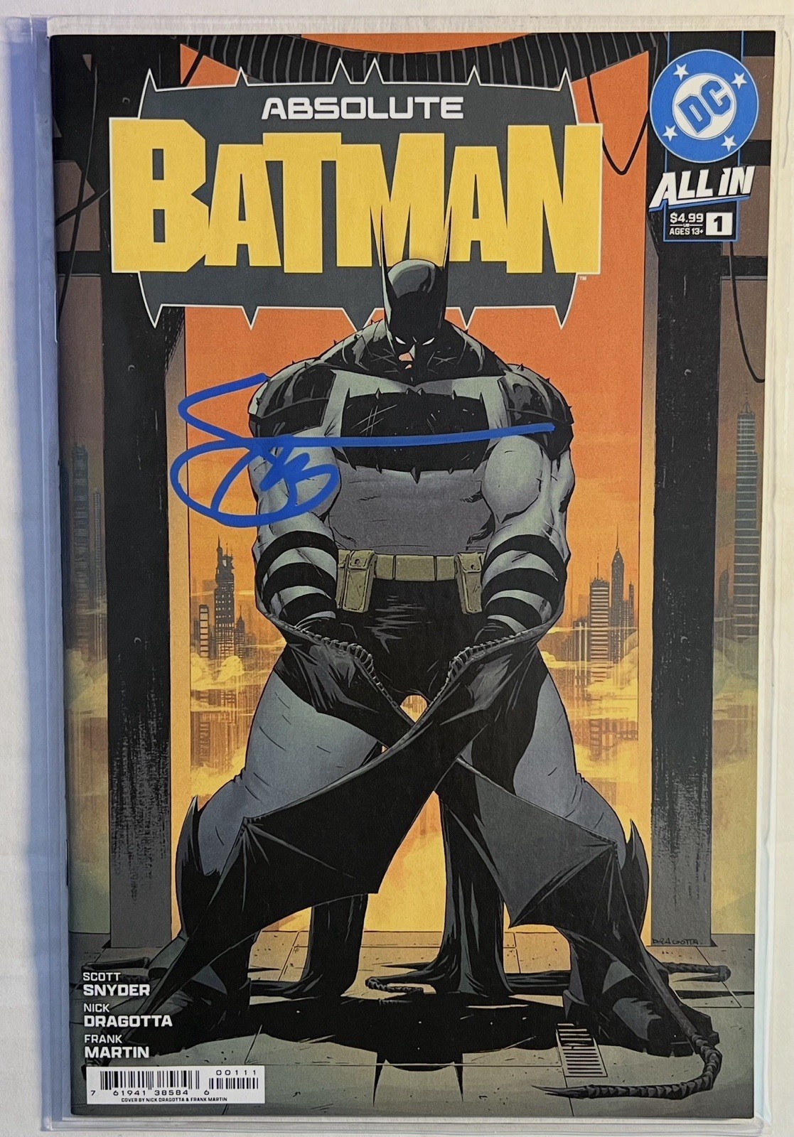 Absolute Batman #1 1st Print Signed Scott Snyder NM 🔥