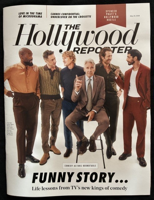 HOLLYWOOD REPORTER MAGAZINE  COMEDY ACTORS  MAY 20, 2026 + NICOLAS CAGE HOLOGRAM