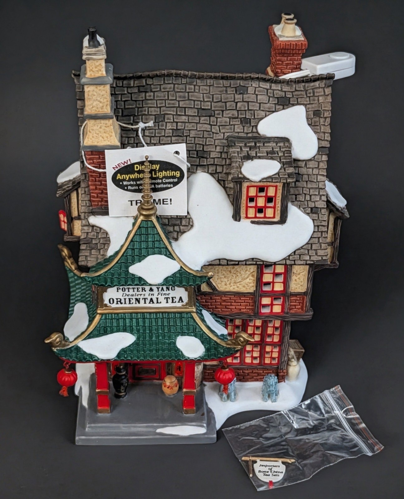 NEW Rare Dept 56 Dickens Village Canton Tea Trading REMOTE CONTROL NEW Rare Dept 56 Dickens Village Canton Tea Trading REMOTE CONTROL