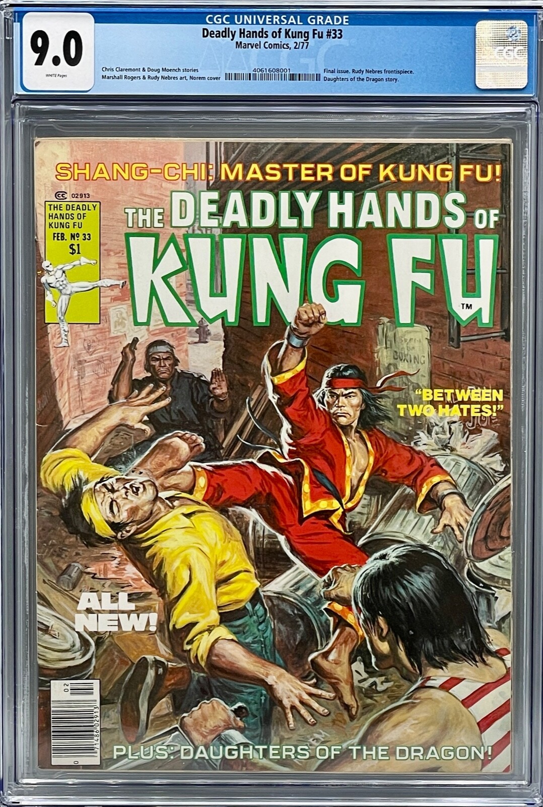 Deadly Hands of Kung Fu CGC 9.0 Magazine High Grade Colleen Wing Nude Issue Deadly Hands of Kung Fu CGC 9.0 Magazine High Grade Colleen Wing Nude Issue