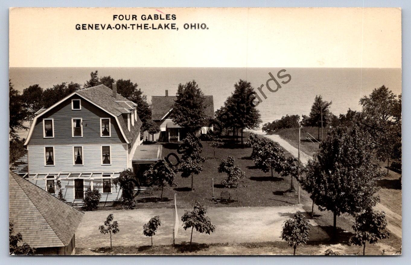 K59/ Geneva-On-The-Lake Ohio RPPC Postcard c1910s Four Gables Hotel 435