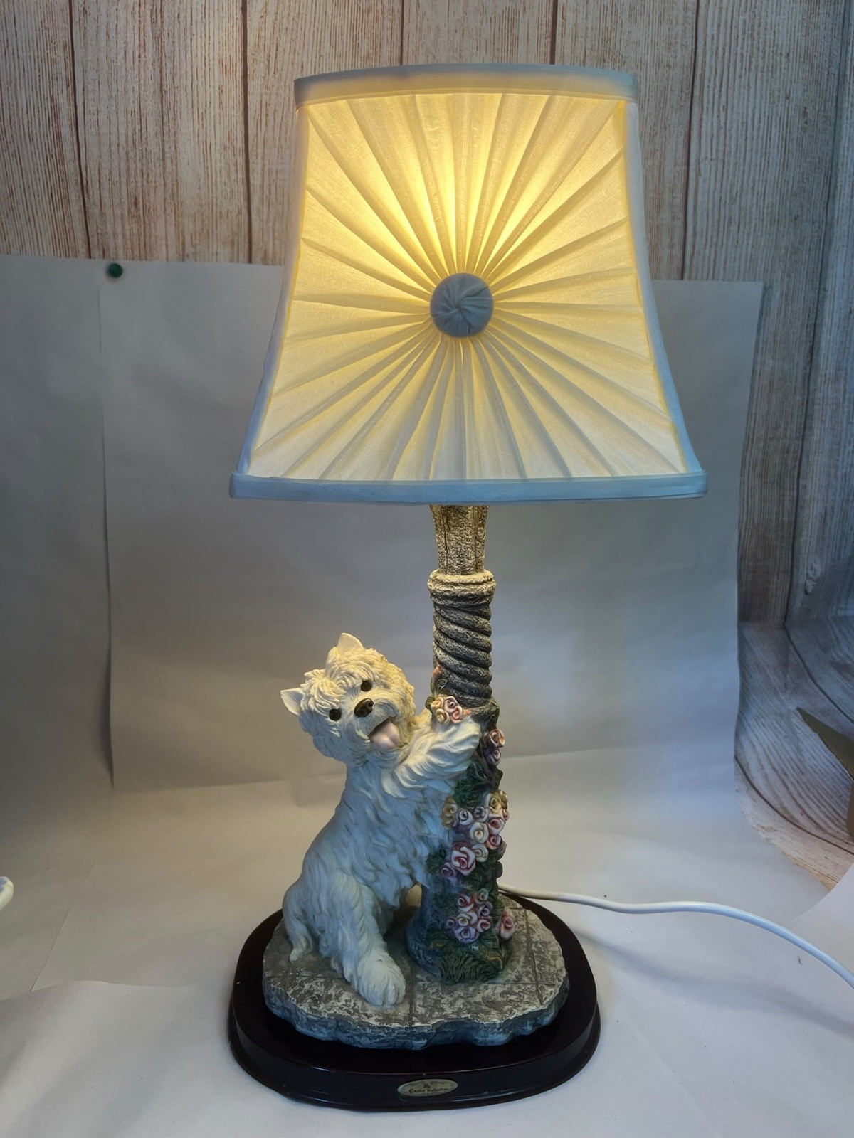 Widdop Bingham West Highland Terrier Dog Lamp Vintage Crosa 2001 #1960