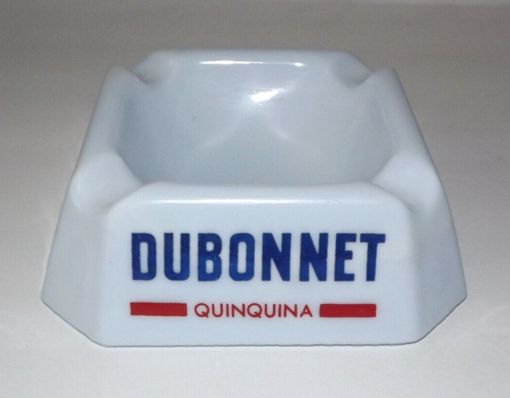 Vtg Dubonnet Quinquina Opaline Square Advertising Pub Tabletop Ashtray Barware Vtg Dubonnet Quinquina Opaline Square Advertising Pub Tabletop Ashtray Barware