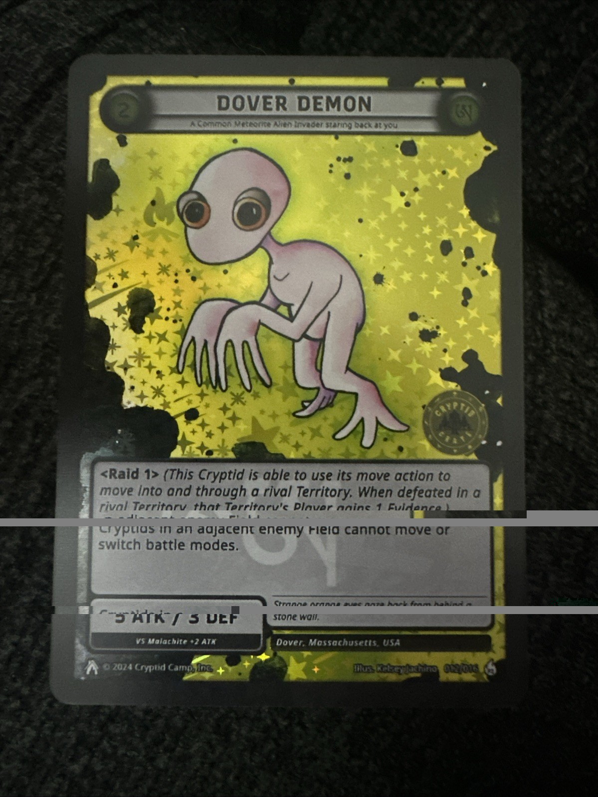 Cryptid Camp Dover Demon Cryptid Crate Stamp 012/016 Cryptid Camp Dover Demon Cryptid Crate Stamp 012/016