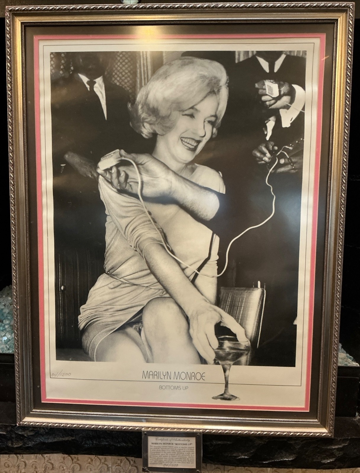 Marilyn Monroe “Bottoms Up” Limited Edition Framed Print #04/1500