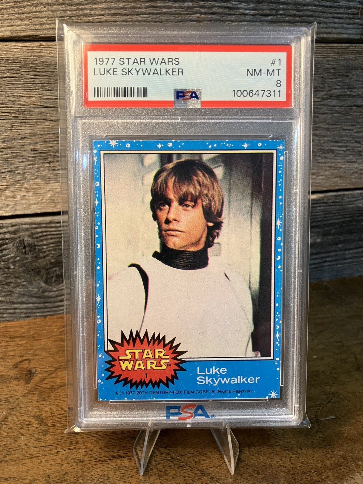1977 Topps Star Wars Luke Skywalker #1 PSA 8 Vintage Holy Grail - Beautiful 1977 Topps Star Wars Luke Skywalker #1 PSA 8 Vintage Holy Grail - Beautiful