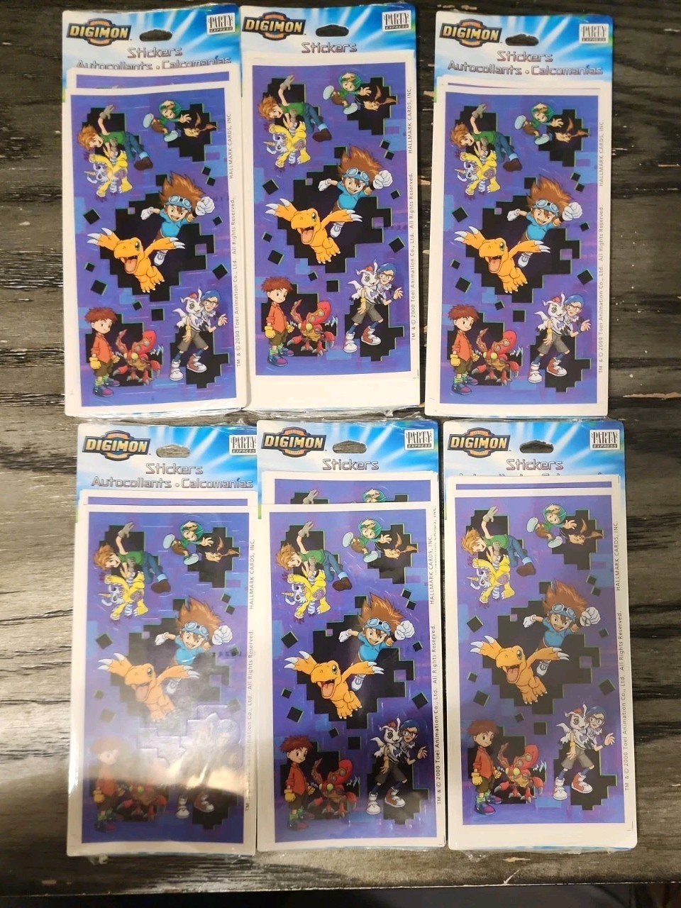 Vintage 2000 Fox Kids Digimon Sticker Sheets Foei Animation 5 Stickers X 6 Packs Vintage 2000 Fox Kids Digimon Sticker Sheets Foei Animation 5 Stickers X 6 Packs