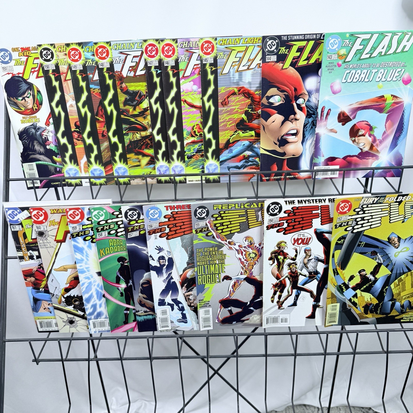 The Flash 143-151 153-161 lot (Volume 2 DC) Wally West Key 1st Fold Man Dark F