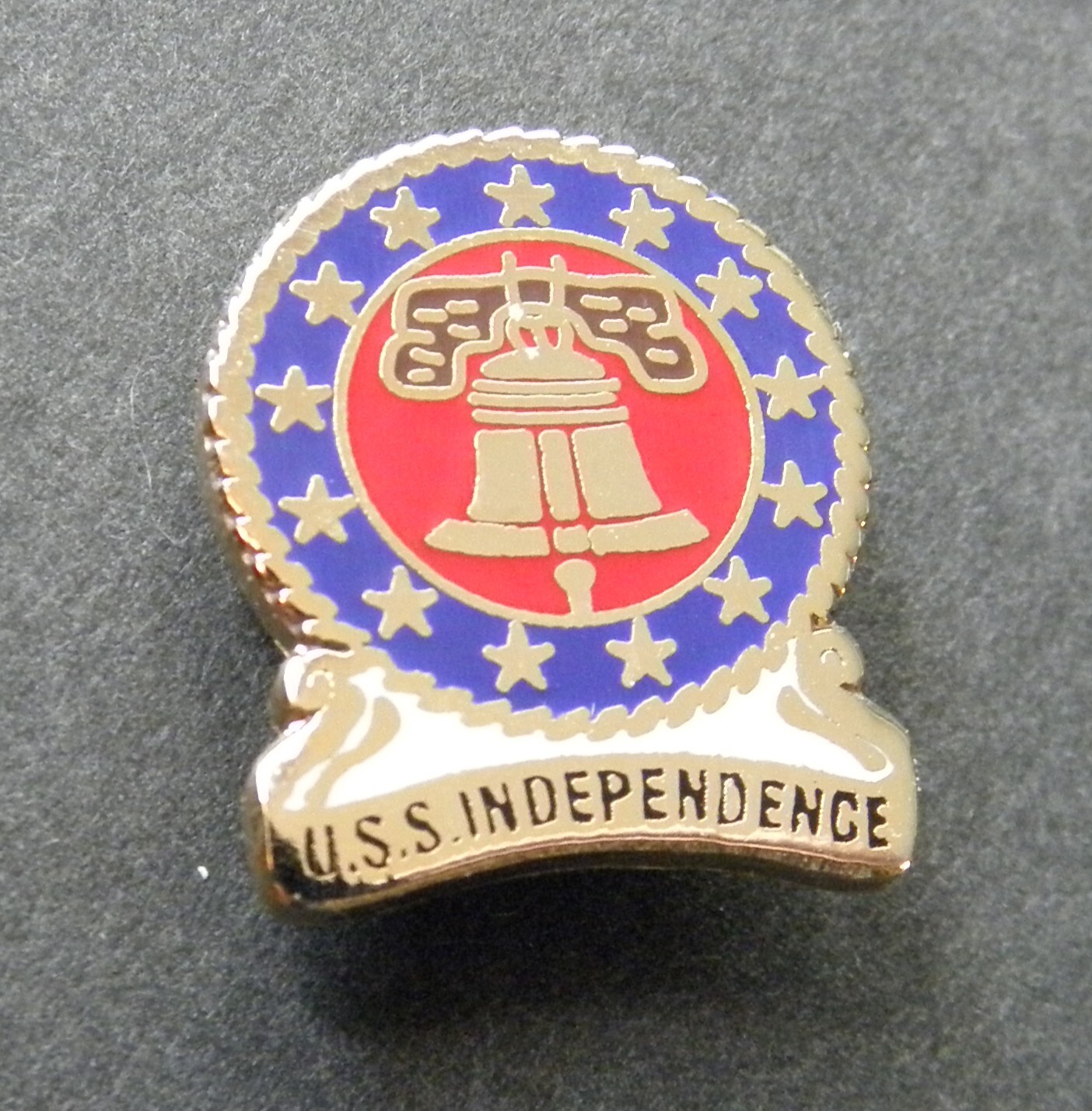 USS Independence CV-62 USn Navy Hat or Collar Lapel Pin 3/4 inch