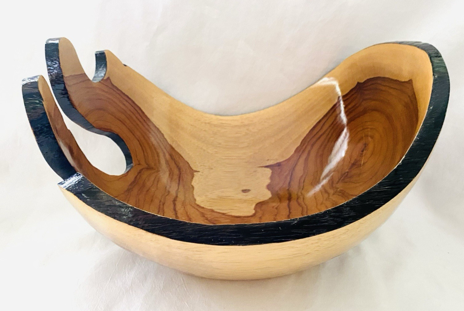 Unique One-of-a-Kind Wooden Bowl Sculpture 10.5\