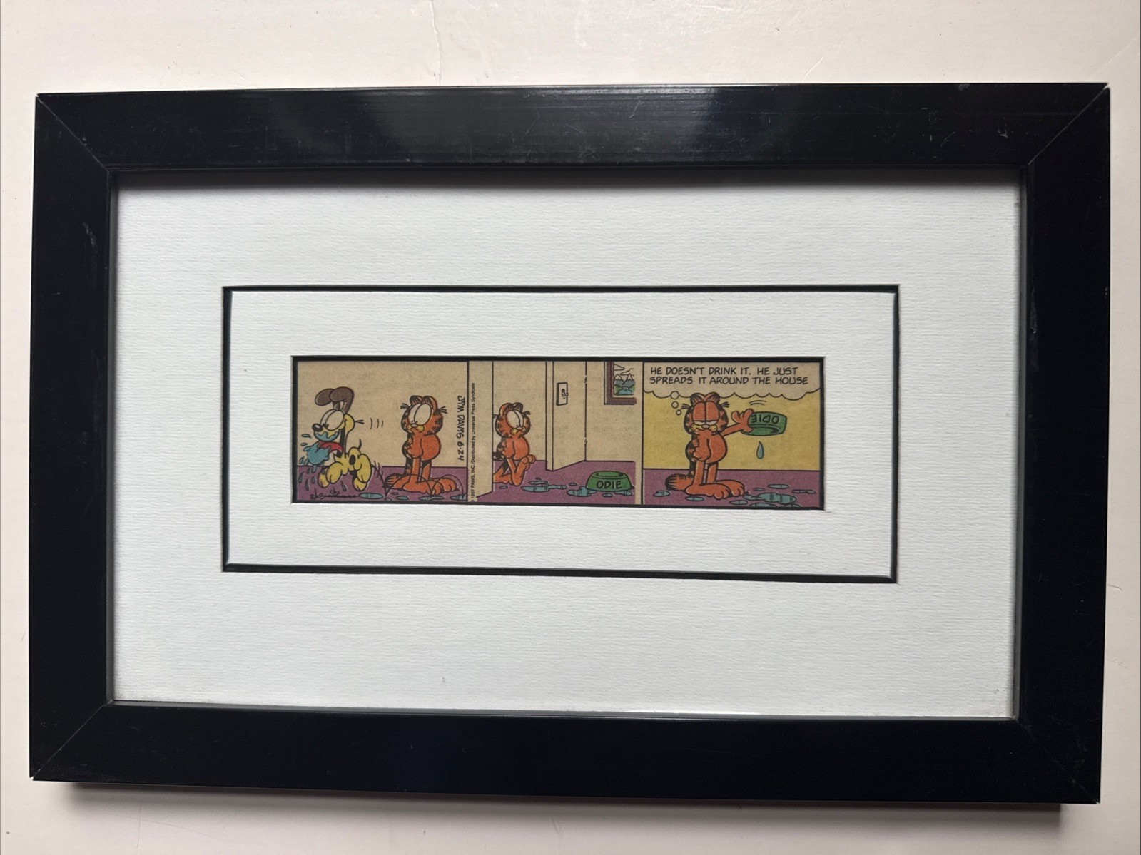Comic Strip -Original Newspaper Clipping -Custom Framed W/ Matte Ready 2 Hang Comic Strip -Original Newspaper Clipping -Custom Framed W/ Matte Ready 2 Hang