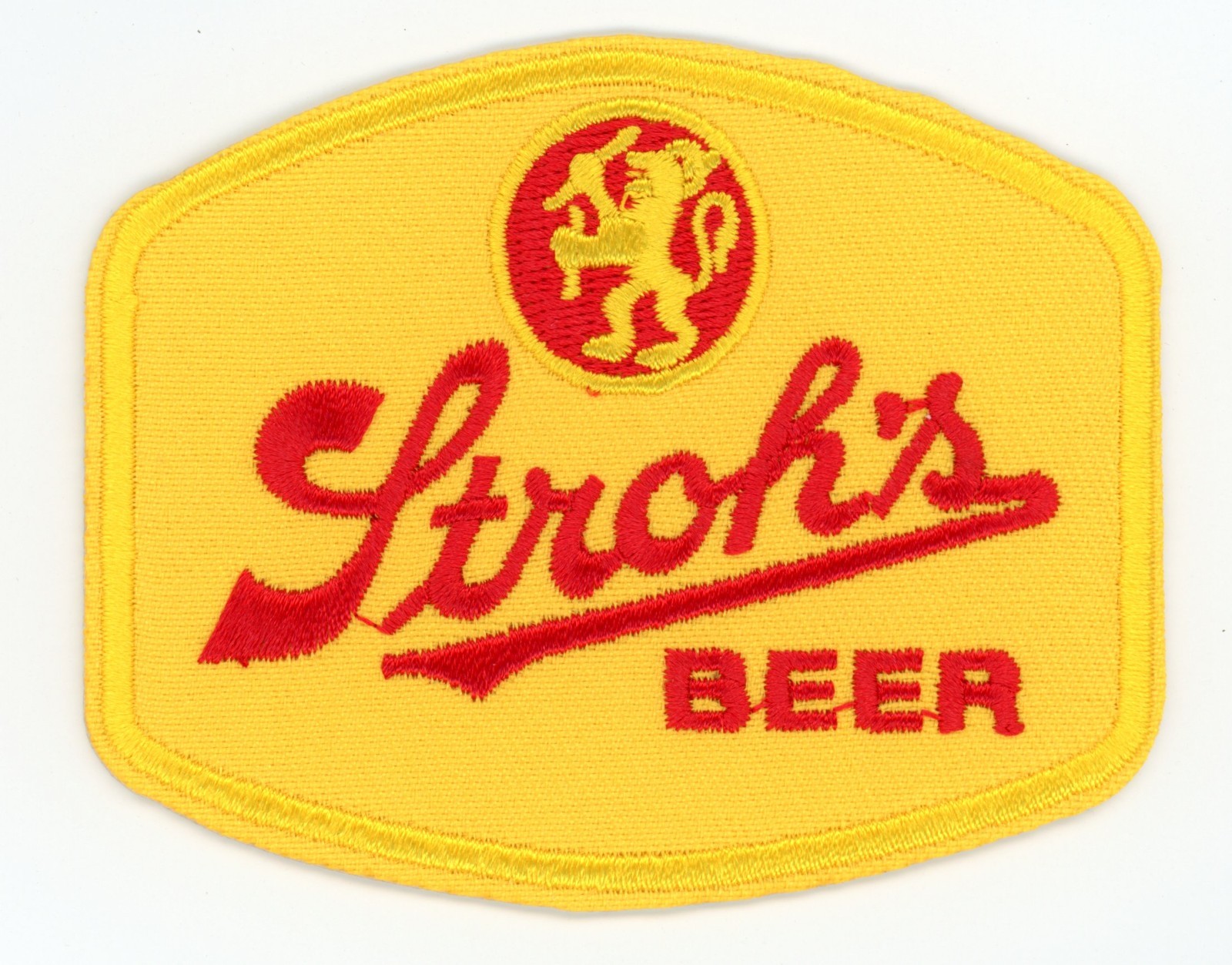 Stroh’s Beer Logo Patch – Iron-On Sew-On Vintage Brewery Applique Stroh’s Beer Logo Patch – Iron-On Sew-On Vintage Brewery Applique