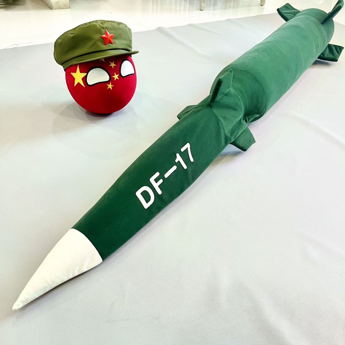 DF-17 Hypersonic Ballistic Missile Plush Doll Stuffed Toy Throw Pillow Xmas Gift