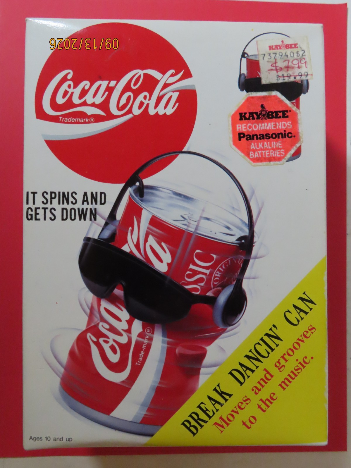 1991 Takara Coca Cola break dancin\' can - moves and grooves to the music new NIP
