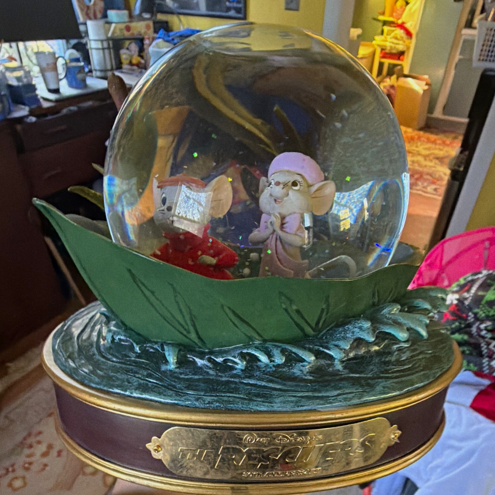 Disney The Rescuers Collectible Snow Globe from Disney Franchise 70sworks music