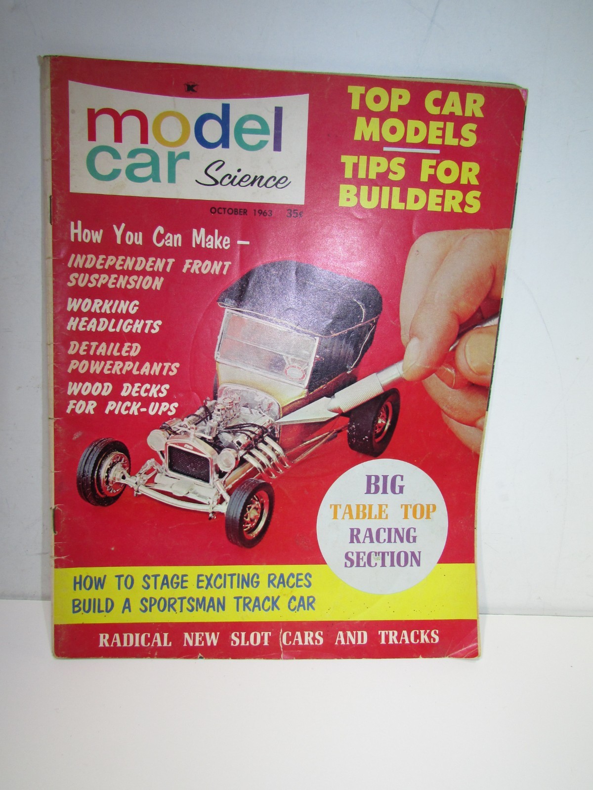 October 1963 CAR MODEL Magazine CA Drag Secrets + Revell-Pactra 1st Contest