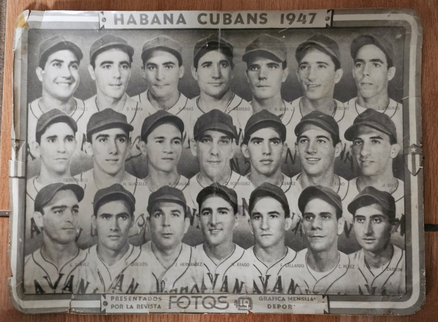 CUBA HABANA CUBANS BASEBALL BBC CONRADO MARRERO HIDALGO 1947 ORIG PHOTO XXL