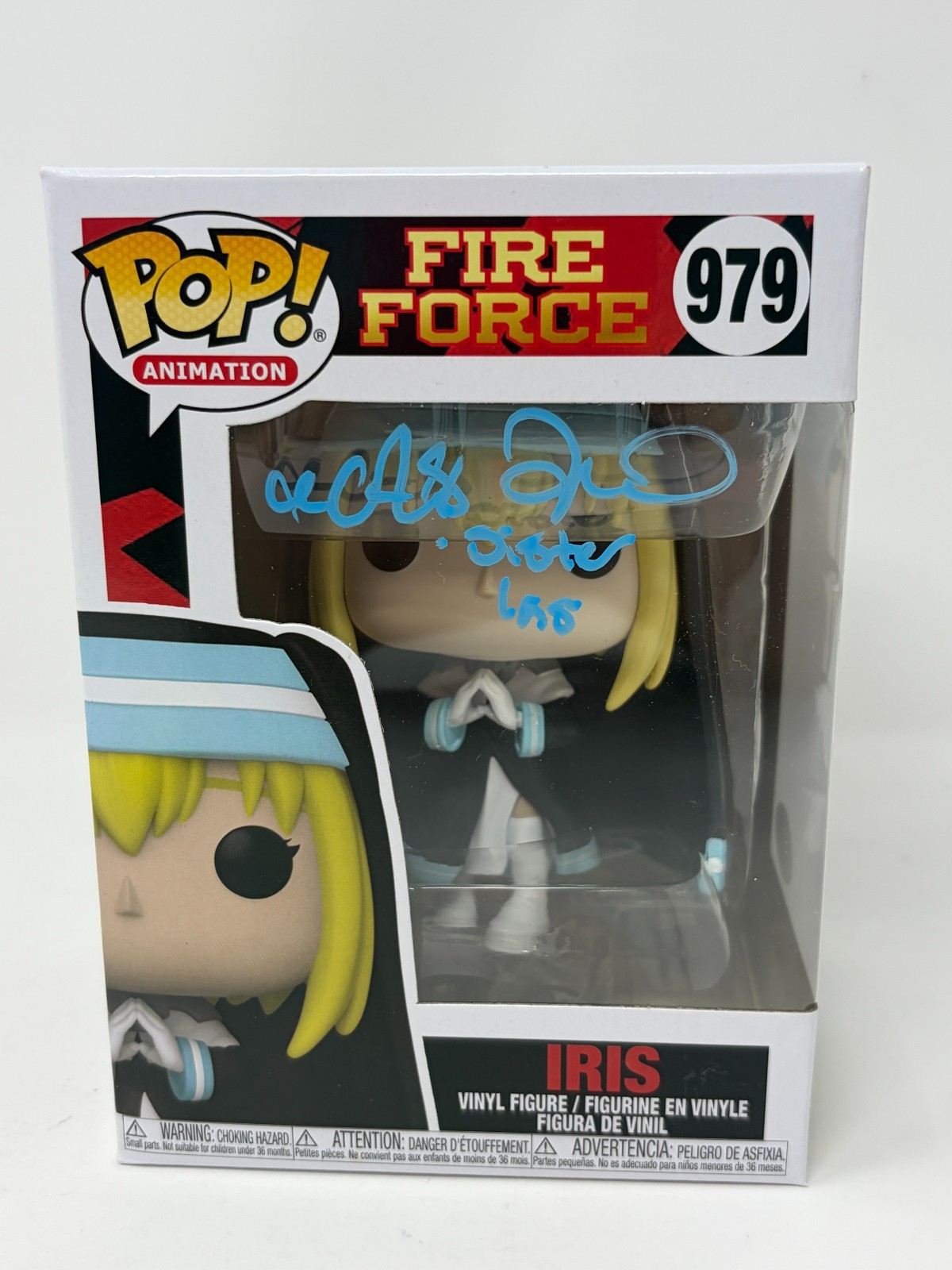 Alexis Tipton Fire Force Iris #979 Signed Funko Pop JSA Certified Autograph