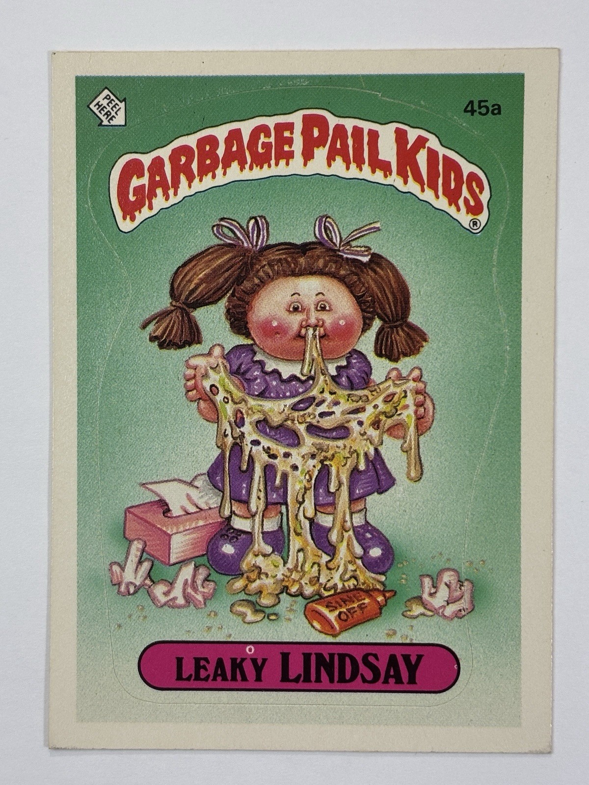 1985 Topps Garbage Pail Kids -Series 2 -Glossy #45a LEAKY LINDSAY (EX) SEE PICS 1985 Topps Garbage Pail Kids -Series 2 -Glossy #45a LEAKY LINDSAY (EX) SEE PICS