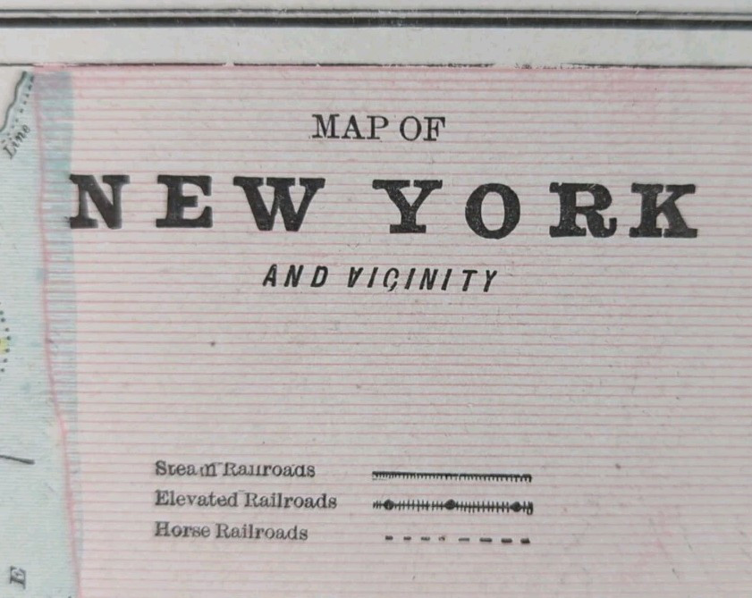 Vintage 1900 NEW YORK CITY Map 14\