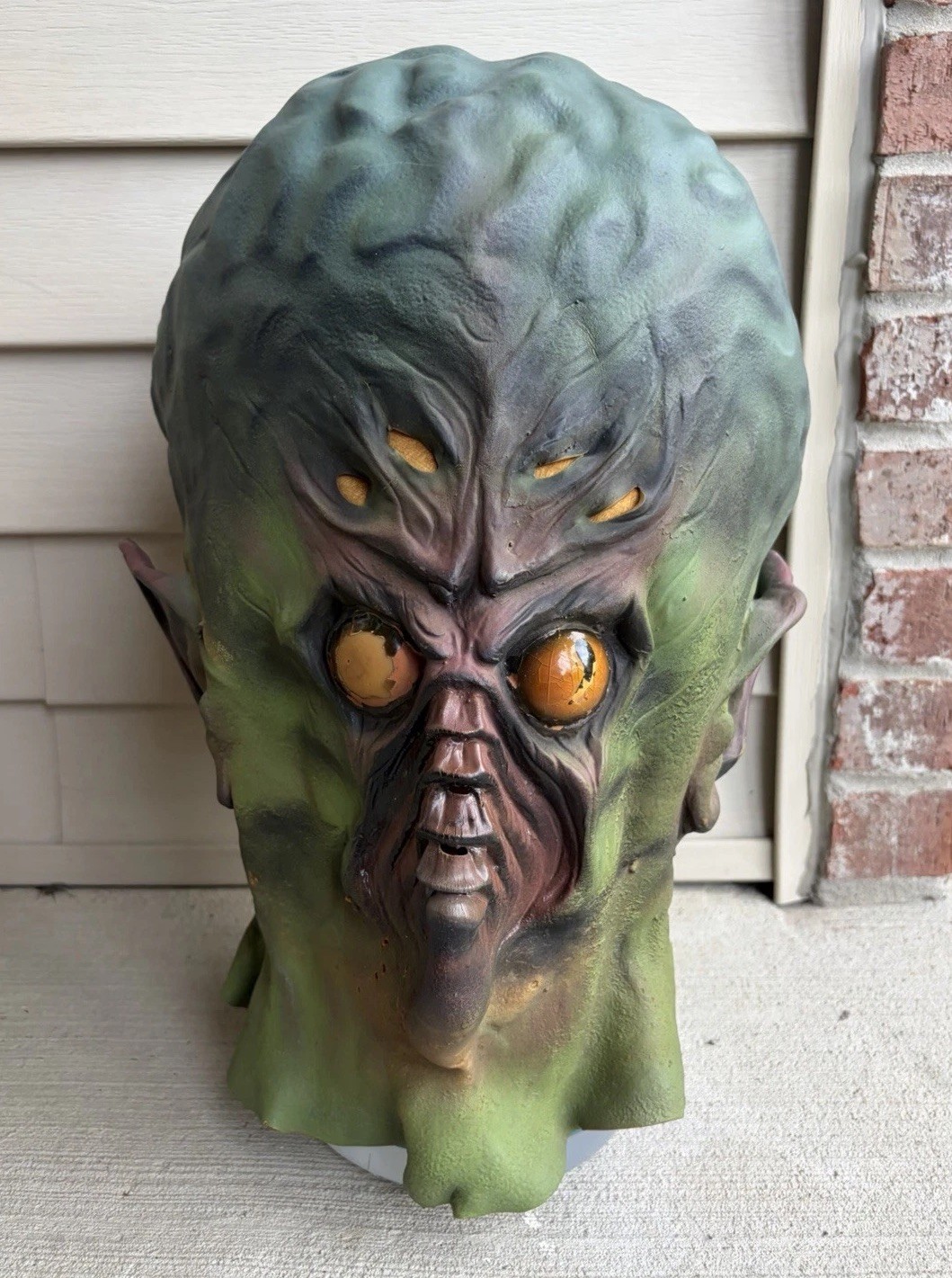 Vintage 1985 Distortions Unlimited Andromeda Alien Latex Mask Original READ
