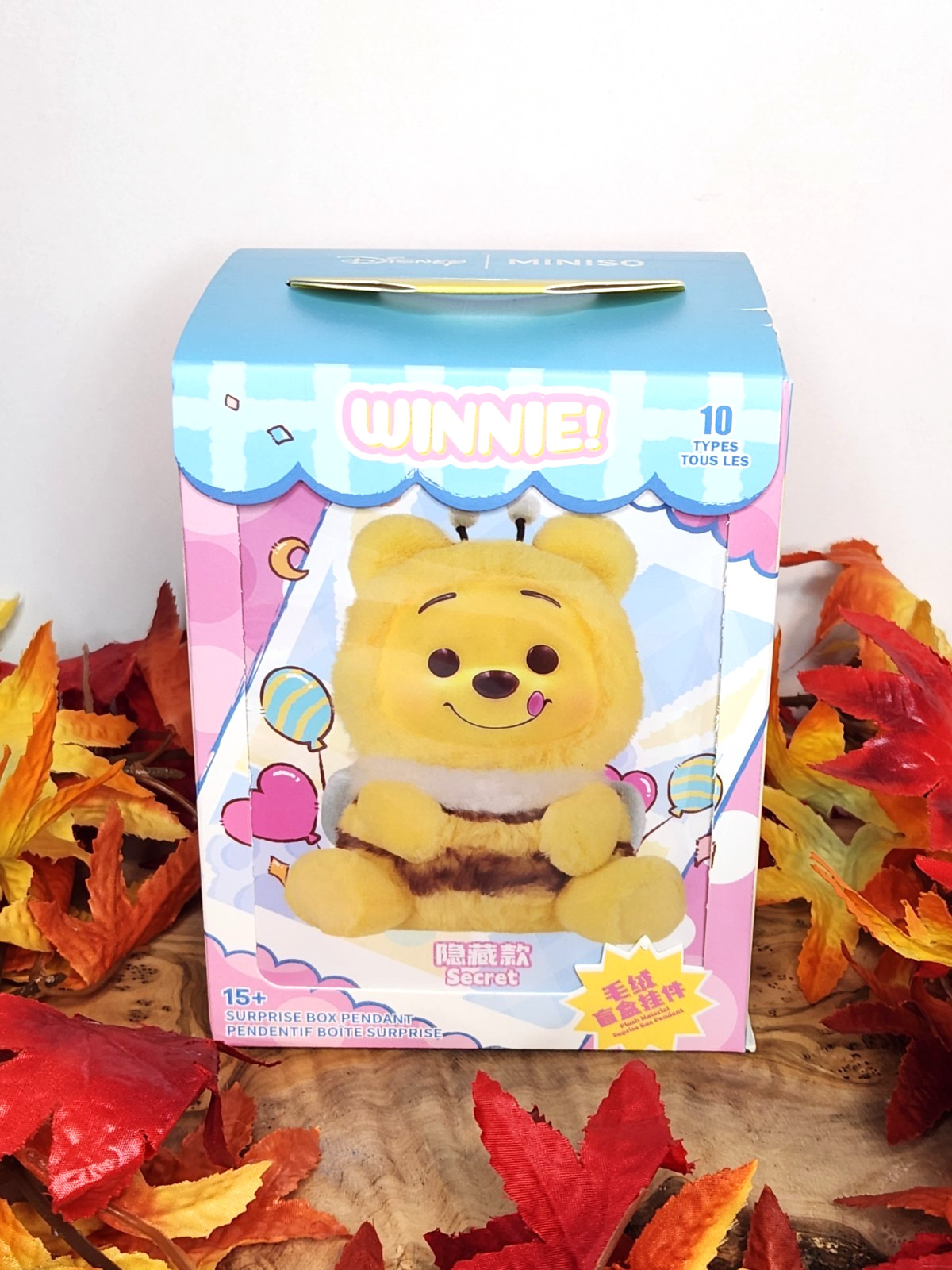 Colgante de caja sorpresa misteriosa de Winnie The Pooh de Disney Miniso, sellad