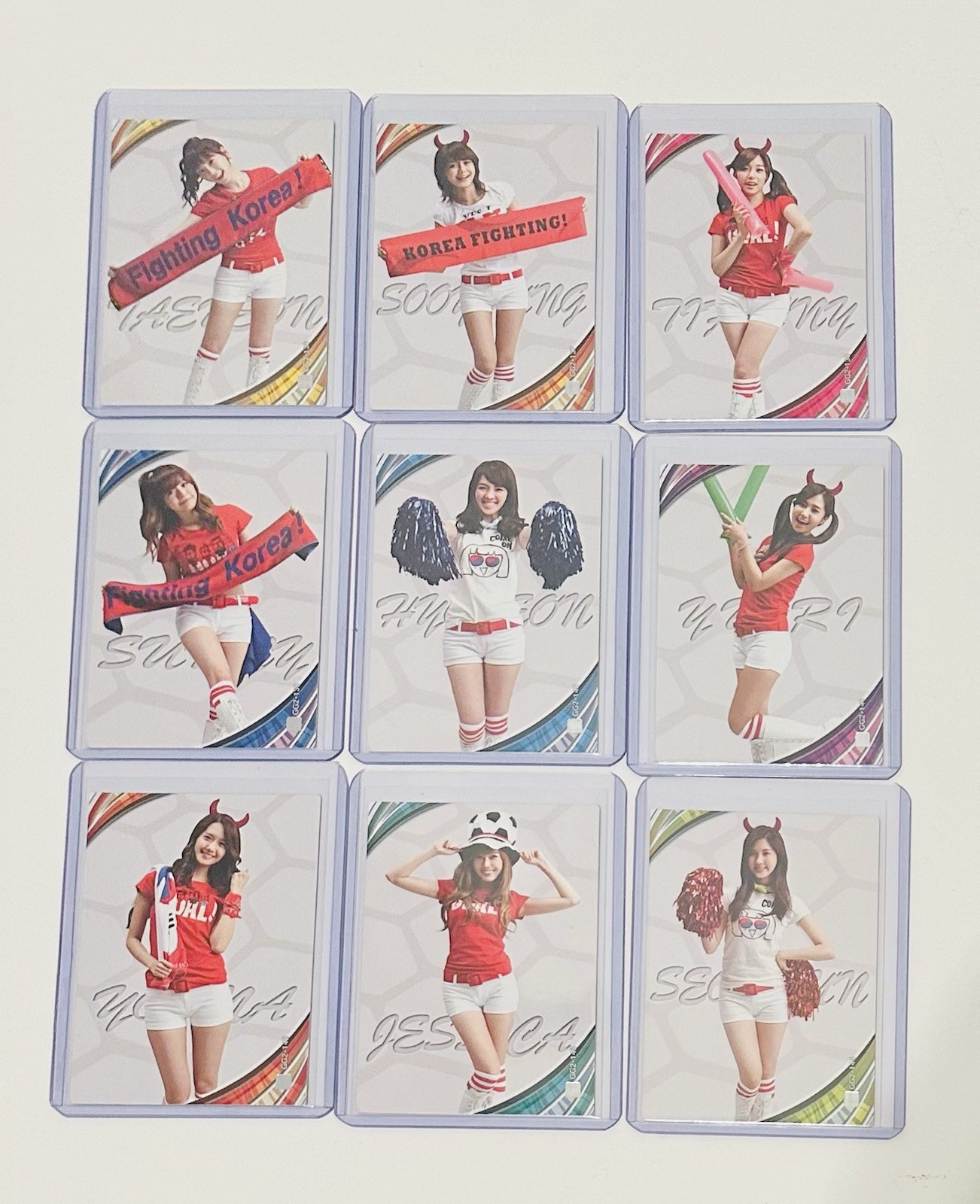 SNSD Girls\' Generation 2010 World Cup Star Card Lot of 9 Cards - HTF Rare SNSD Girls\' Generation 2010 World Cup Star Card Lot of 9 Cards - HTF Rare