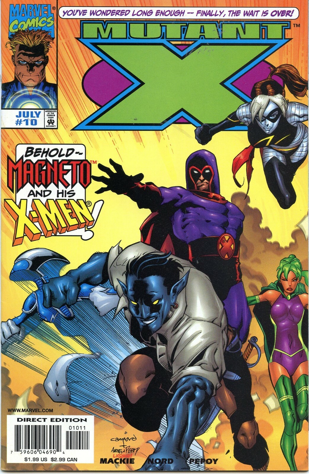 Mutant X (Marvel, 1998 series) #10, 16-18 [Four Issues] - CB033-CB1