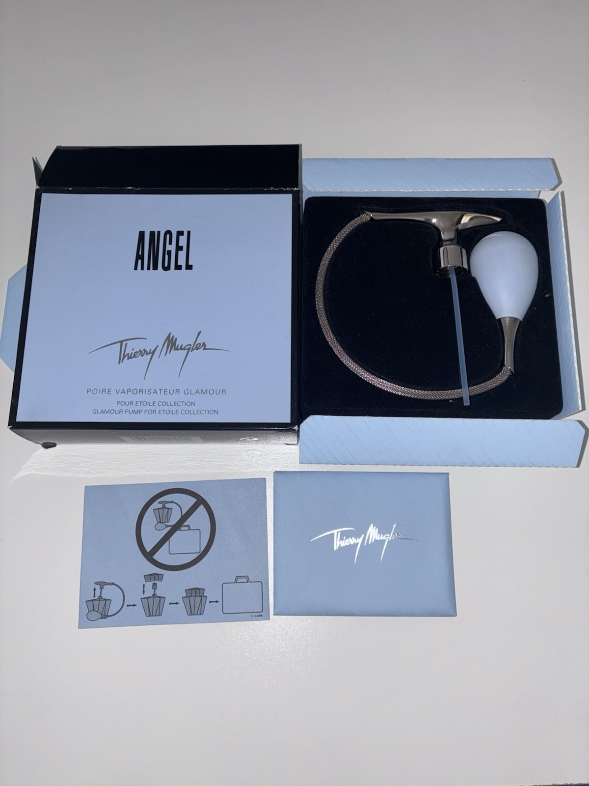 Rare Vintage Thierry Mugler Angel Poire Vaporisateur Glamour Pump Etoile Boxed