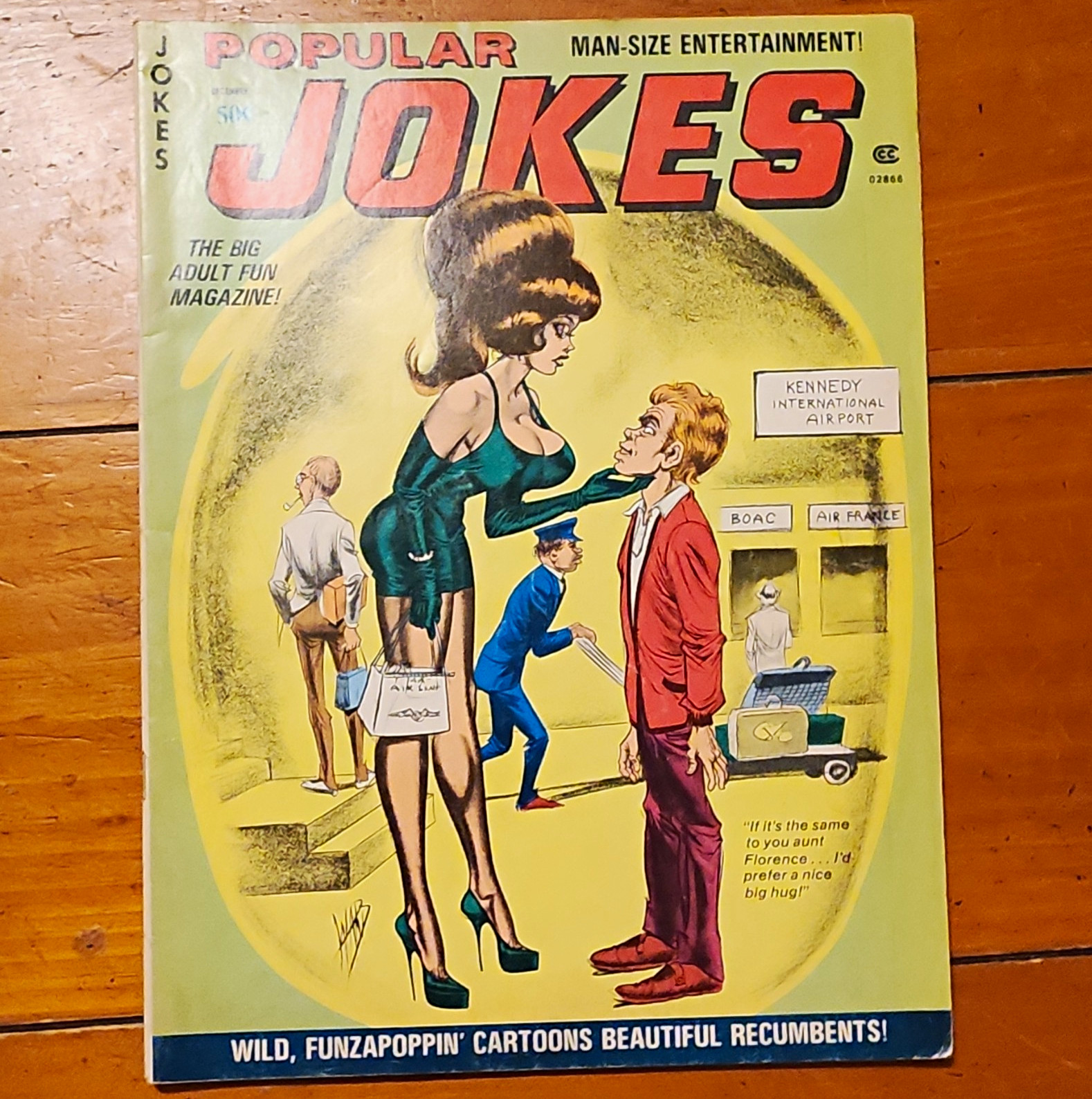 POPULAR JOKES Magazine December 1975 Adult Humor and Gags BILL WARD Pin-up Art