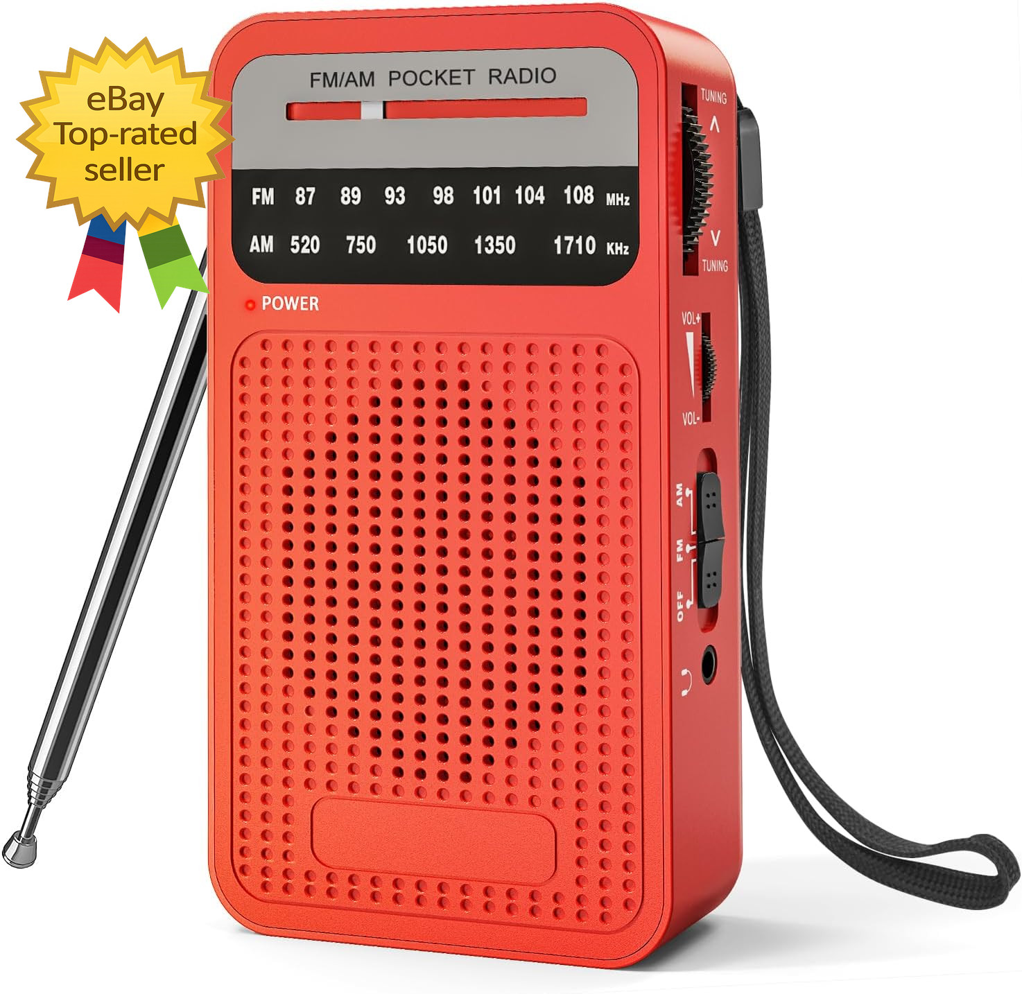 Portable Radio AM FM with Long Range Reception Transistor Radio Portable Radio AM FM with Long Range Reception Transistor Radio