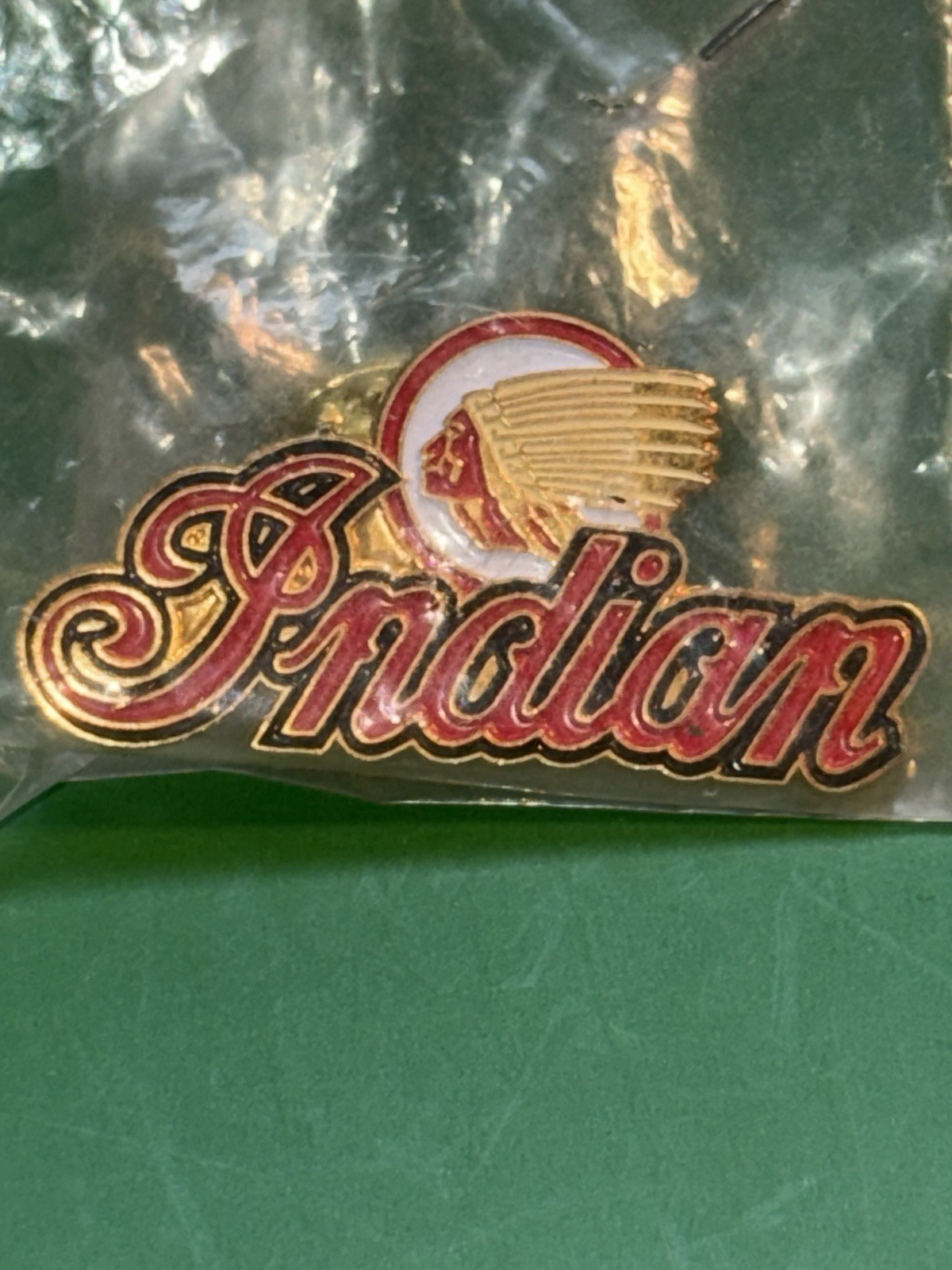 INDIAN MOTORCYCLE HAT VEST LAPEL PIN