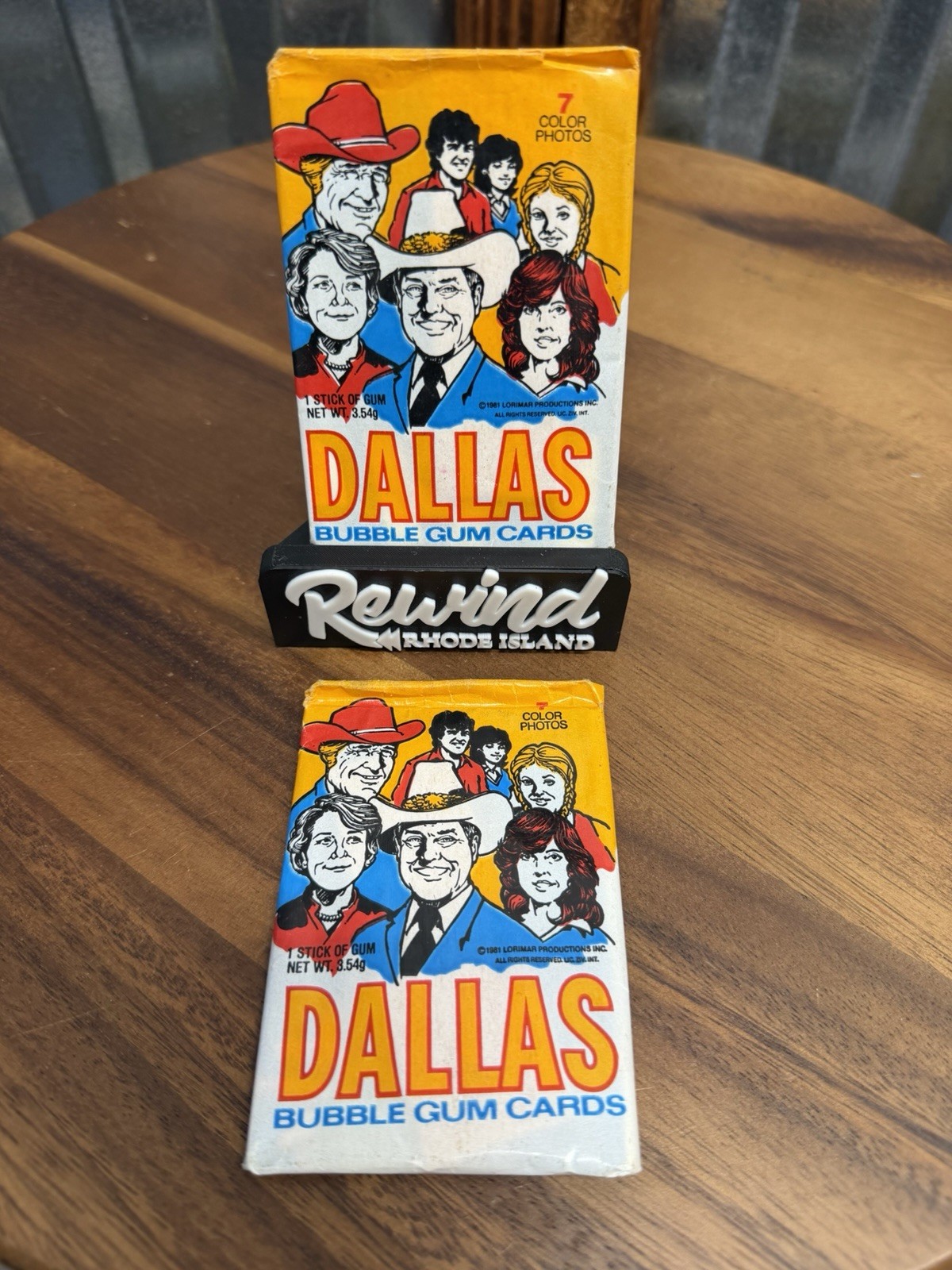 1981 Donruss Dallas TV Series Bubble Gum Cards 2 Unopened Wax Packs Lot Of 2 1981 Donruss Dallas TV Series Bubble Gum Cards 2 Unopened Wax Packs Lot Of 2